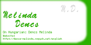 melinda dencs business card